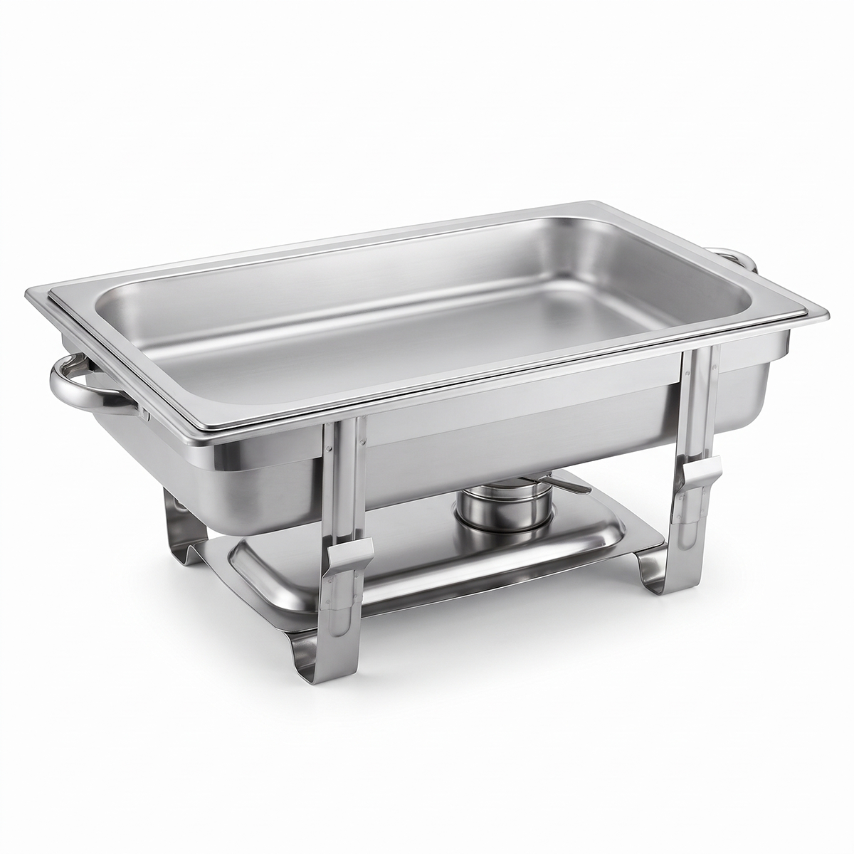 Chafing Dish Rectangular De Acero Inoxidable 9l