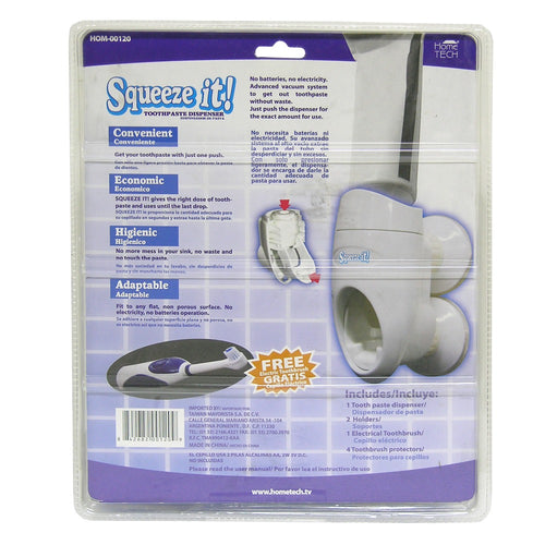 Dispensador de Pasta Dental Automático con Cepillo Eléctrico y Porta Cepillos Infantil