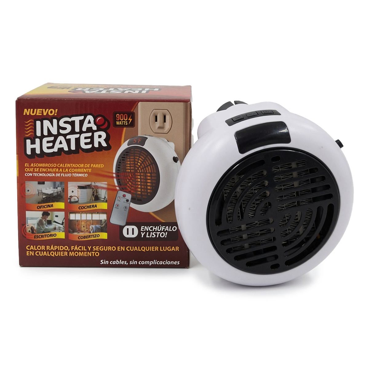 Insta Heater Calentador Portátil 900W con  control remoto