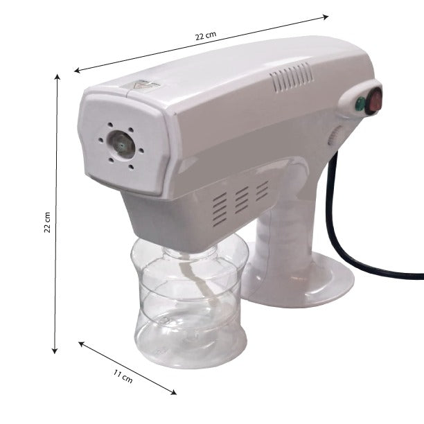 Pistola Sanitizante Eléctrica Nano Spray Profesional | Nebulizador Desinfectante Portátil para Hogar, Oficina y Negocio