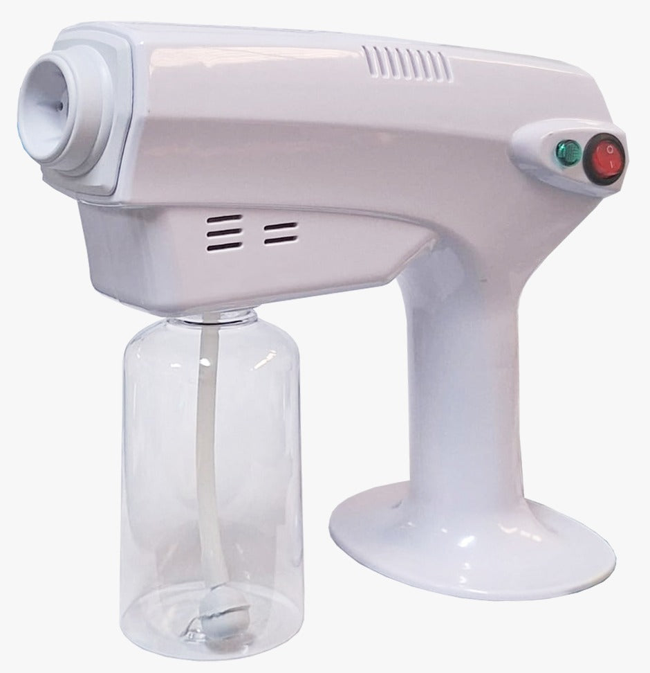 Pistola Sanitizante Inalámbrica Nano Spray Desinfectante Portátil | Nebulizador Recargable para Hogar, Oficina y Auto