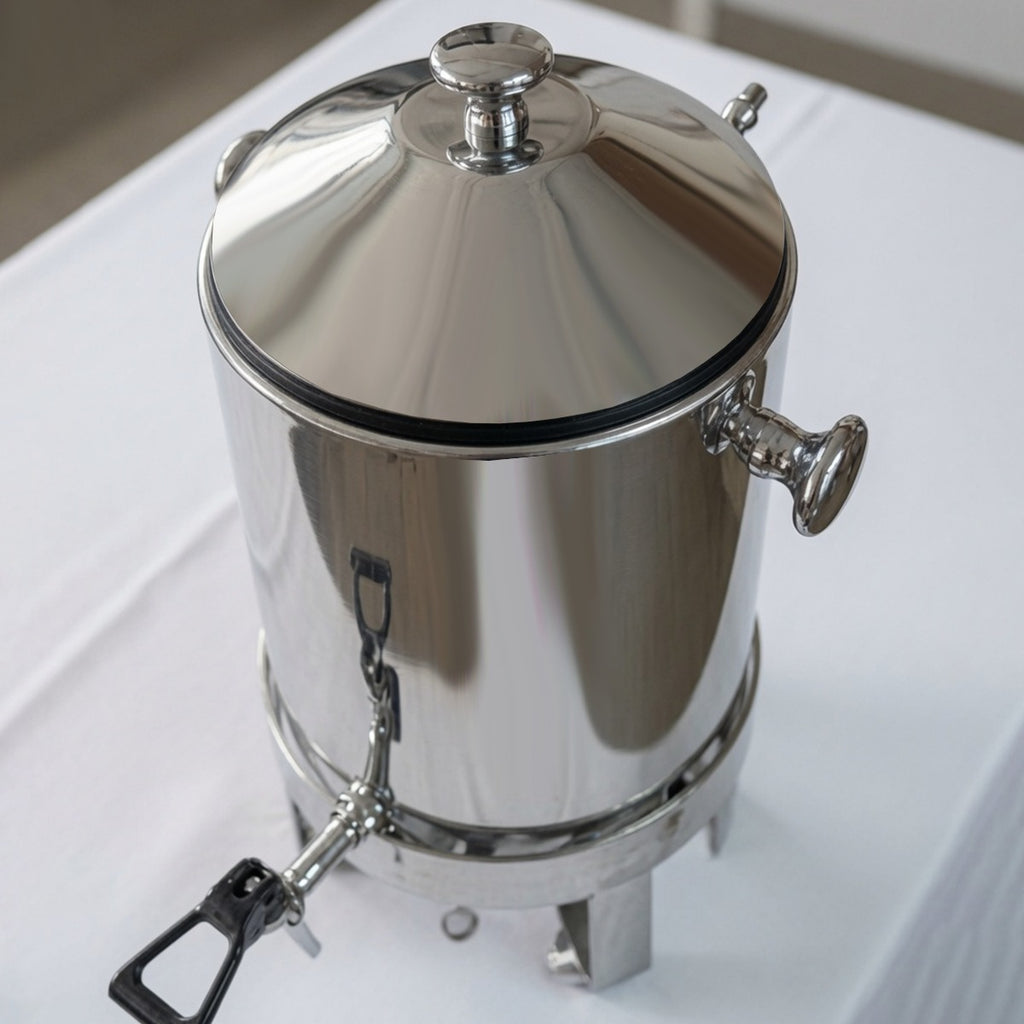 Cafetera Dispensadora de Acero Inoxidable con Calentador 49 tazas de capacidad