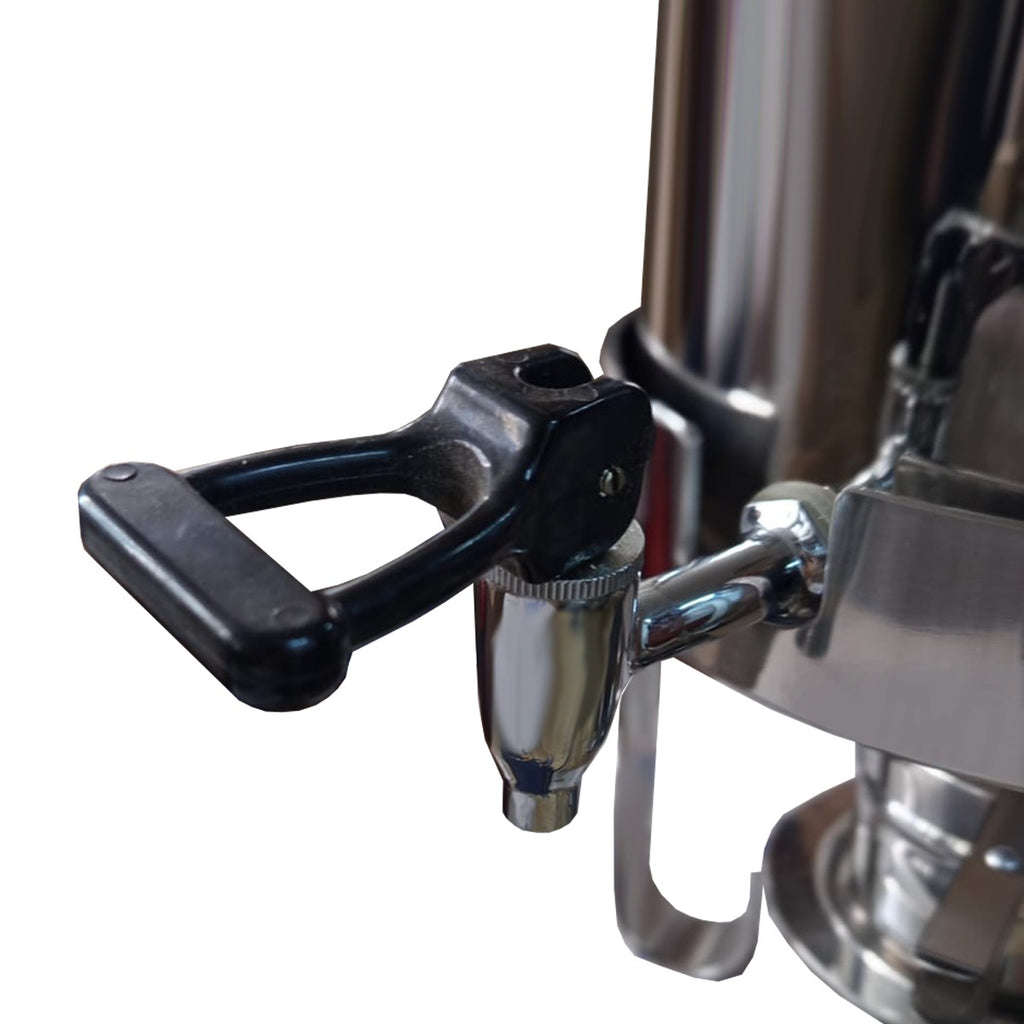 Cafetera Dispensadora de Acero Inoxidable con Calentador 49 tazas de capacidad
