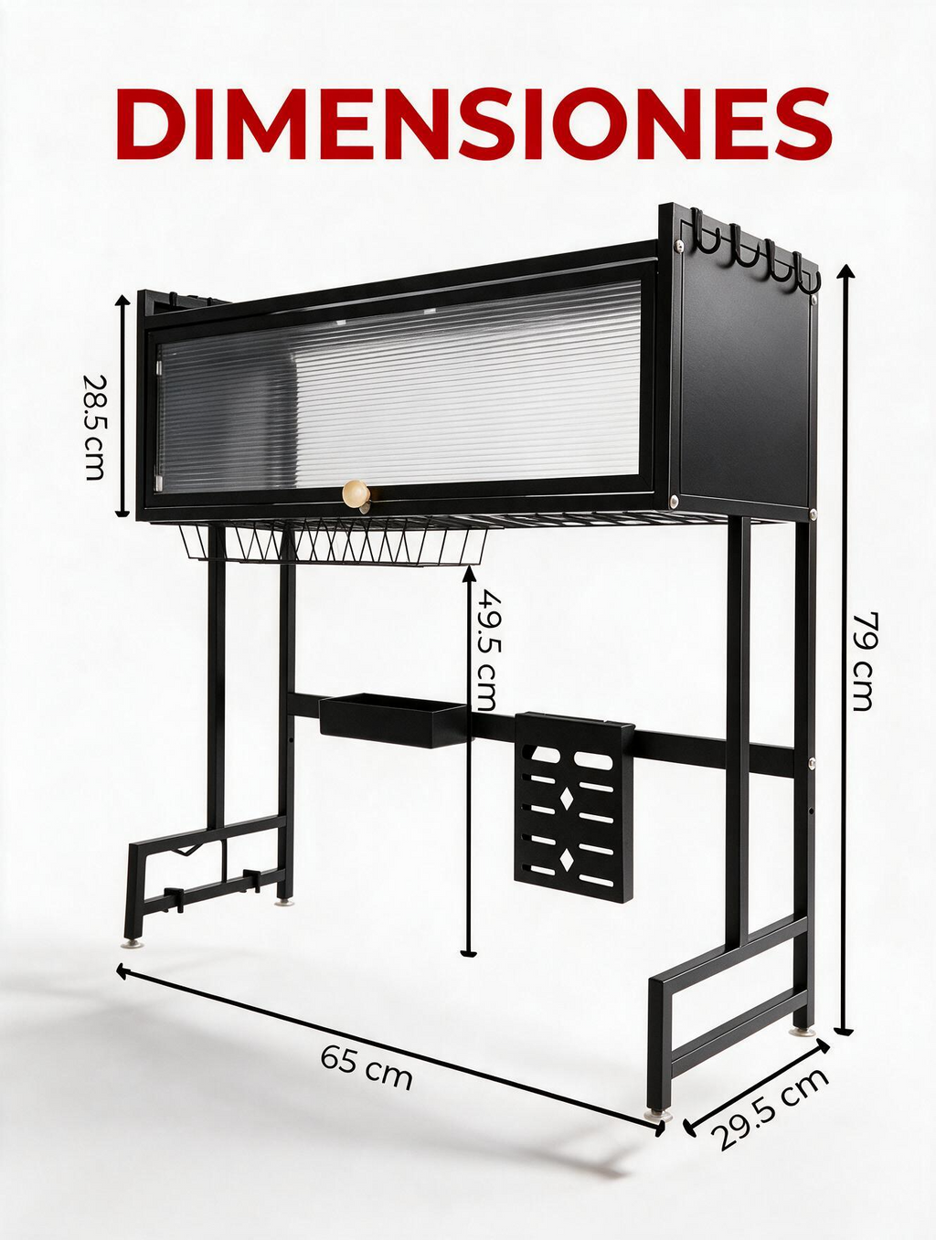 Escurridor de Platos de Acero